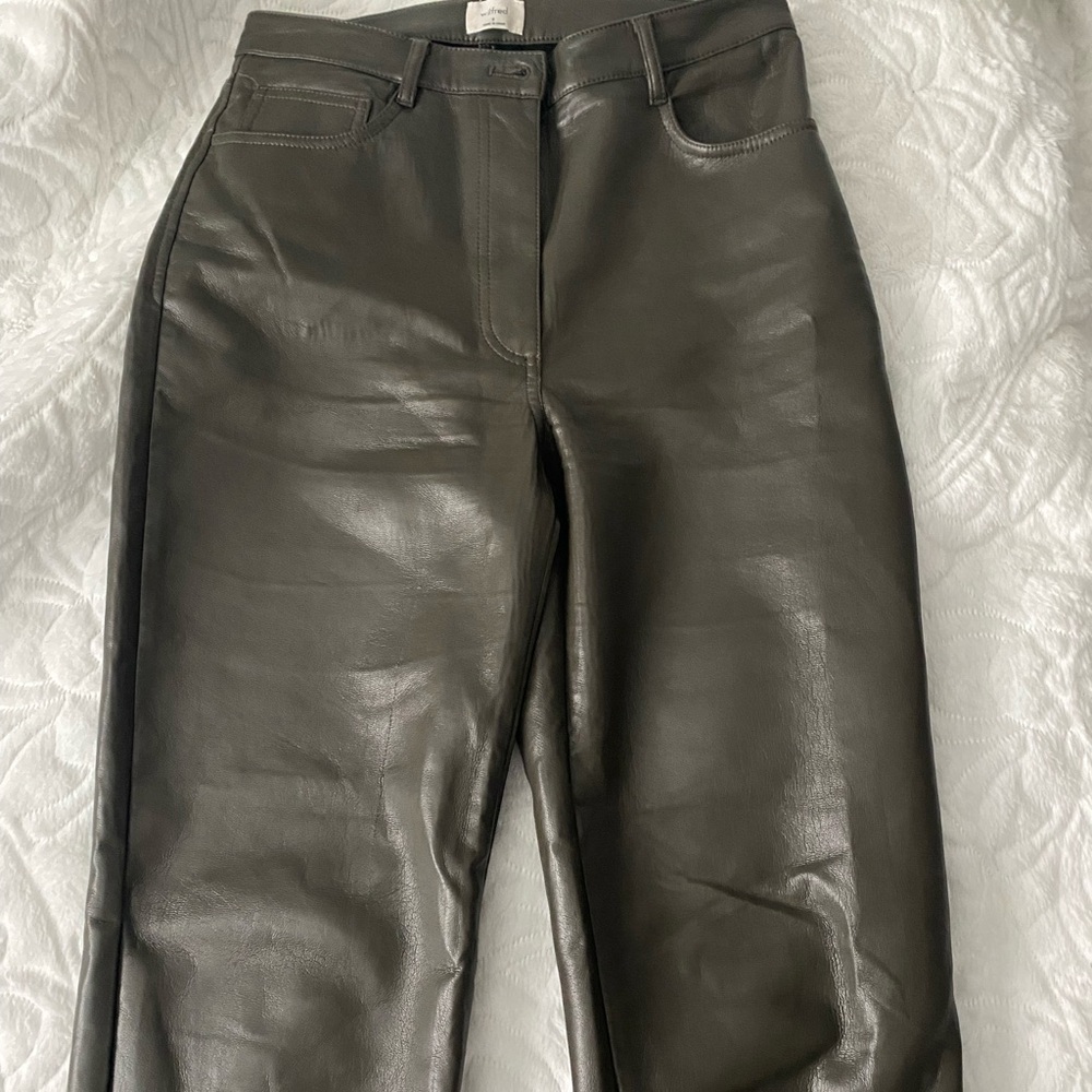 Aritzia Wilfred Melina Leather Pant